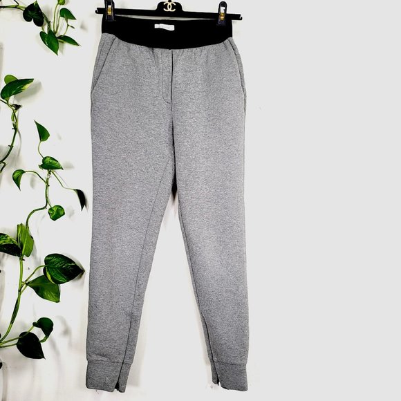EVERLANE Women Grey Black Jogger Skinny Pants XS Sweatpants Fitted Slim - Picture 1 of 10
